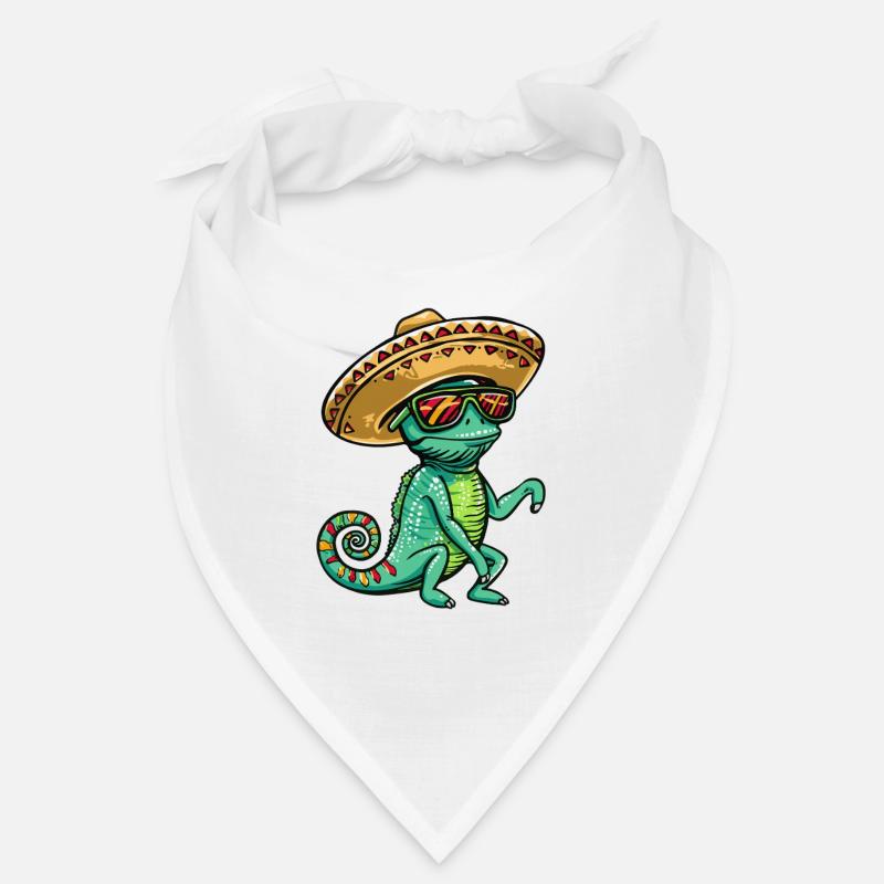 Caméléon Drôle Sombrero Bandana
