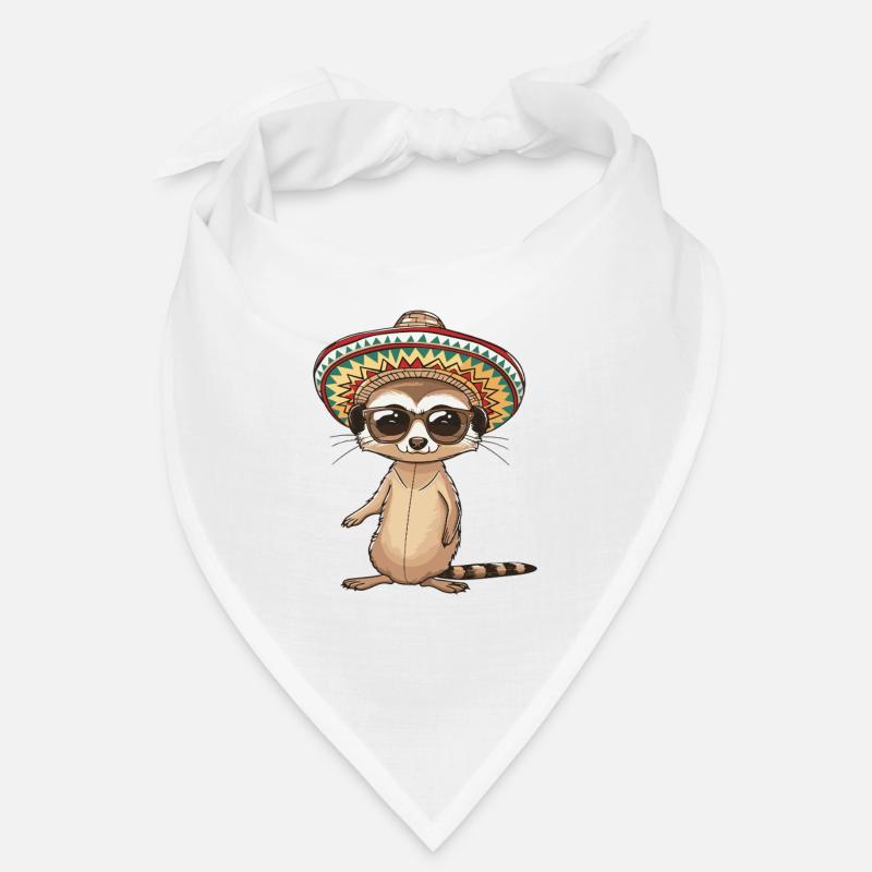 Erdmännchen Lustig Sombrero Bandana
