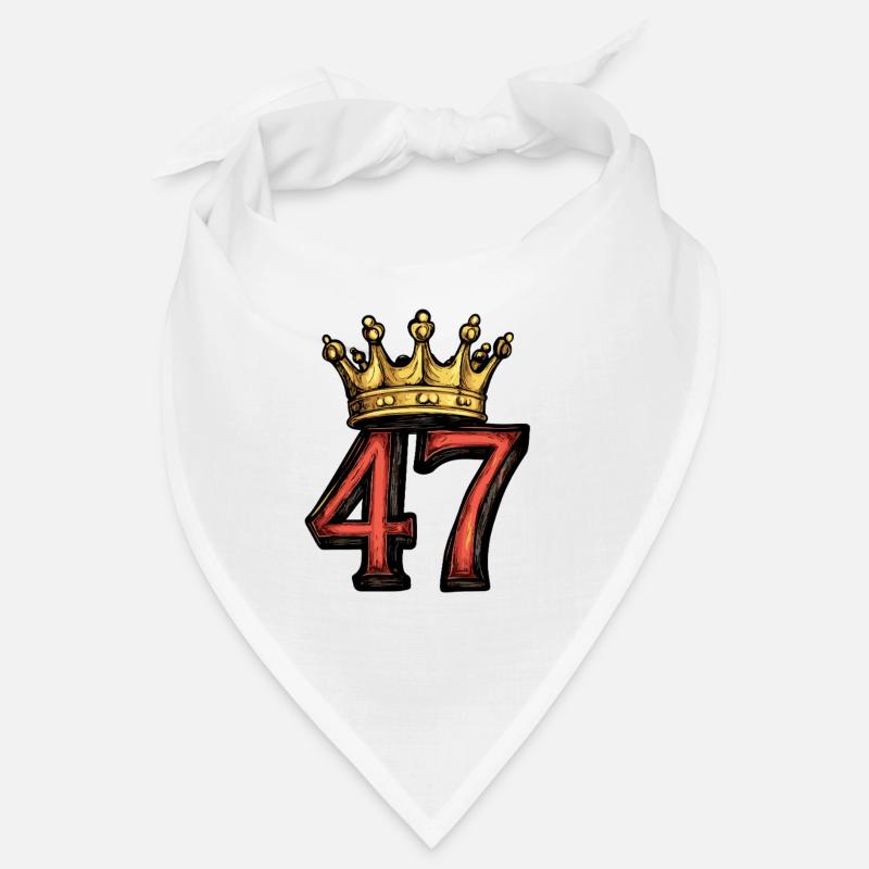 47 Zahl Krone Bandana