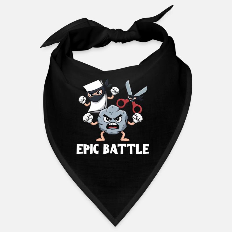 Scissors Stone Paper Kawaii Characters School Game Bandana