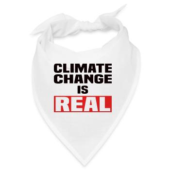 Climate Change Is Real - Bandana - Weiß - Vorne
