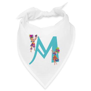 karneval m - Bandana - Weiß - Vorne