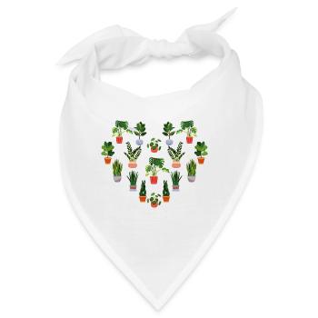 Pflanzen - Bandana - Weiß - Vorne