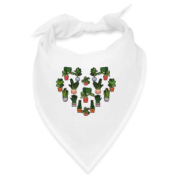 Pflanzen - Bandana - Weiß - Vorne