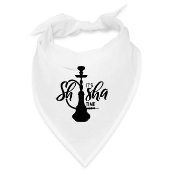 It's Shisha Time - Bandana - Weiß - Vorne
