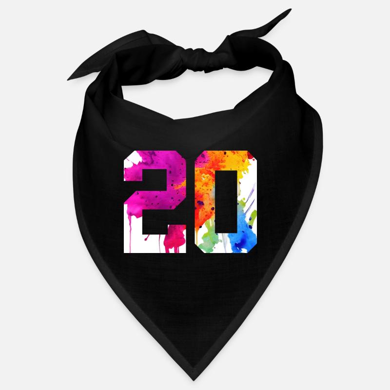 NUMBER 20 YEARS OLD 20TH BIRTHDAY Bandana