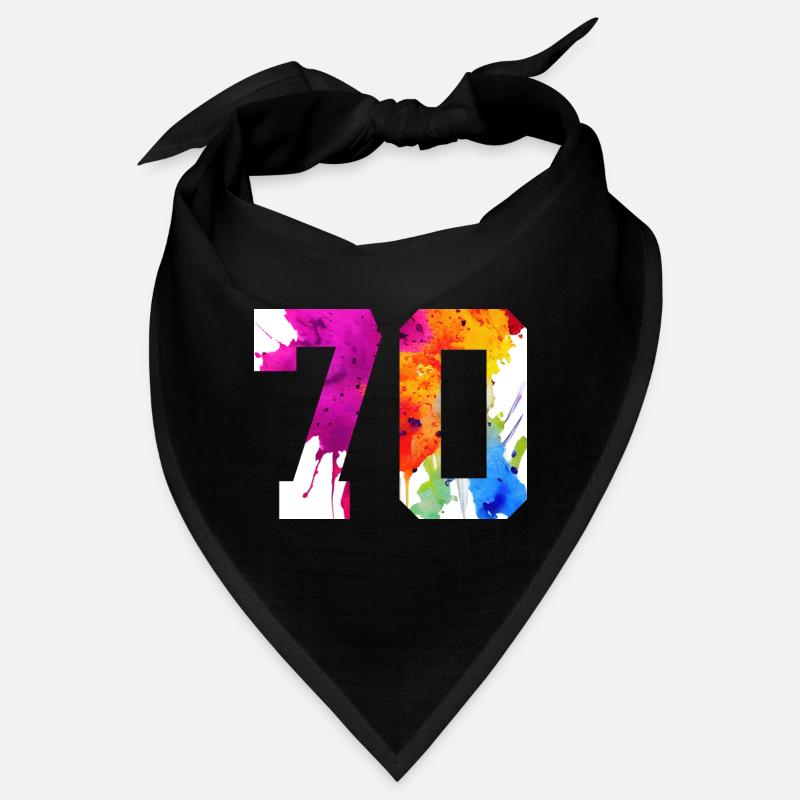 NUMÉRO 70 ANS 70E ANNIVERSAIRE Bandana
