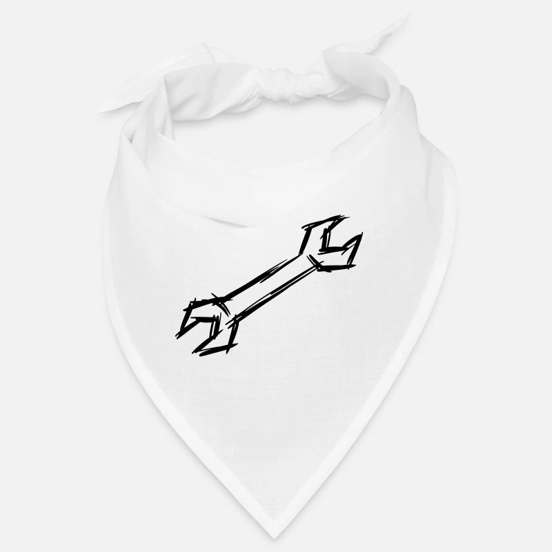 Wrench, hand-drawn Bandana