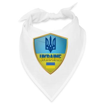 Ukraine Flag - Bandana - Weiß - Vorne