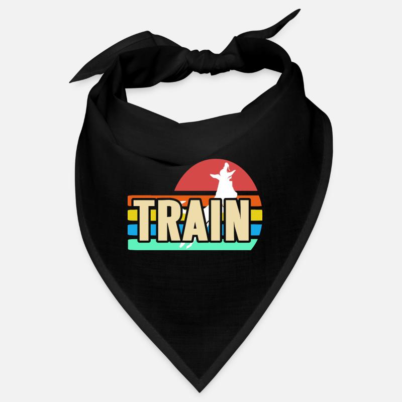 Train Retro Dog Trainer Jumping Pet Motivation Bandana