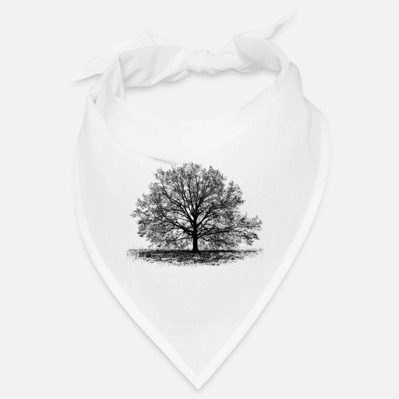 Arbre en noir Bandana