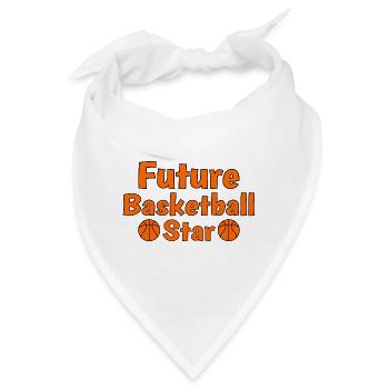 Future Basketball Player Baby Boy Girl Newborn - Bandana - Weiß - Vorne