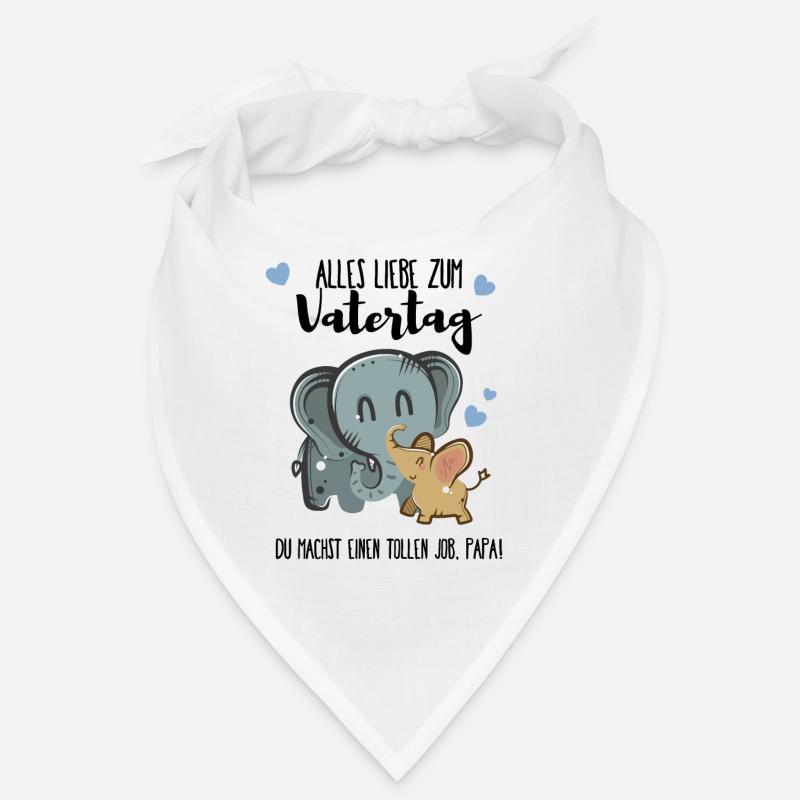 Vatertag Papa süß Vater - Bandana - Weiß