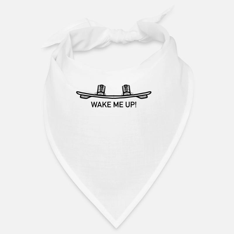 Wakeboard Wakeboarding Kiteboard Kitesurfing - Bandana - Weiß