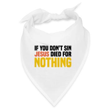 Anti Religion - Bandana - Weiß - Vorne