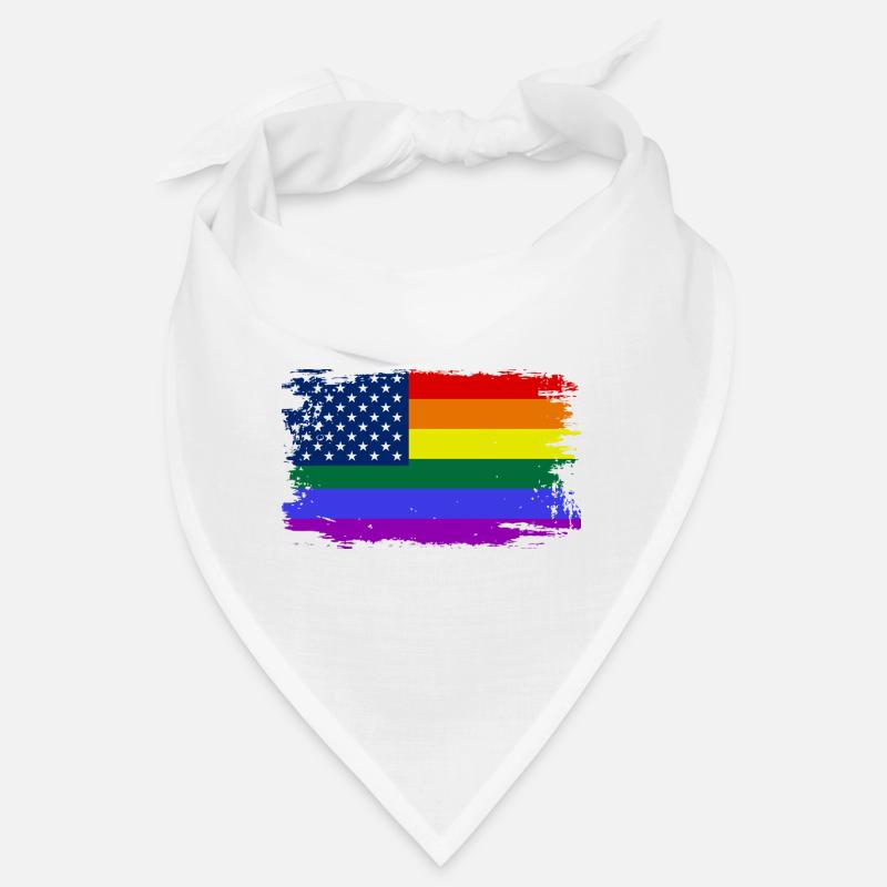 Rainbow Pride USA Flag Bandana