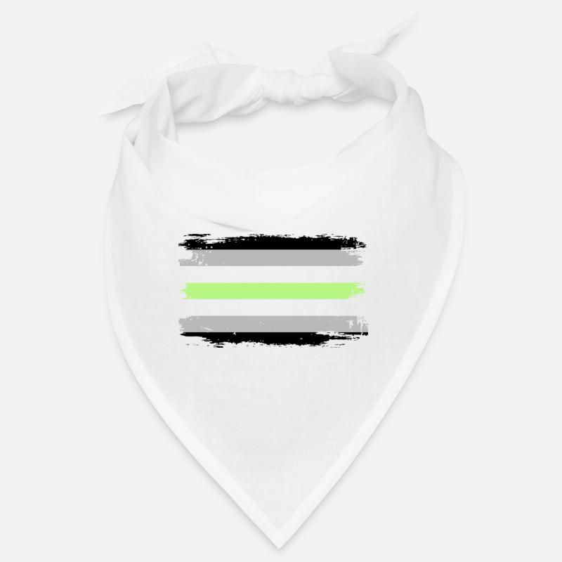 Agender Pride Flag - Bandana - white