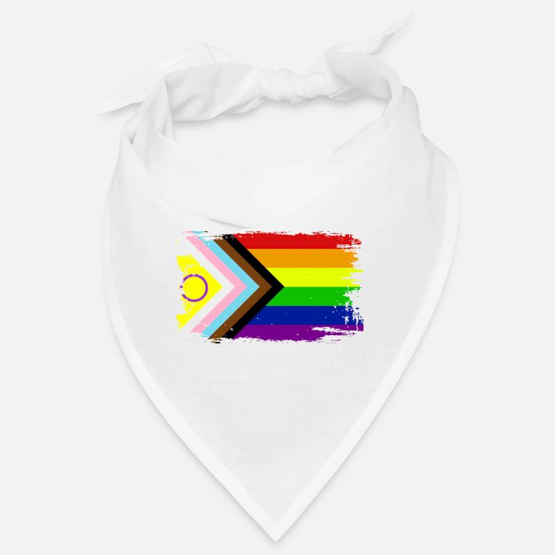 Progress Pride 2023 Flag - Bandana - white
