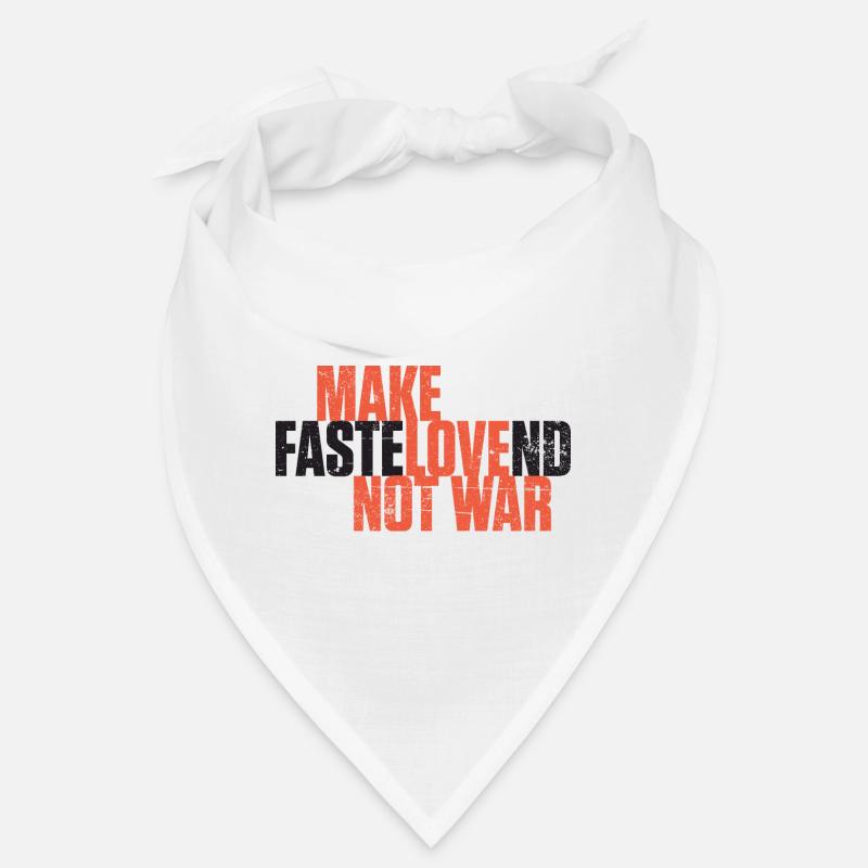Make Fastelovend Love not war Carnival Bandana