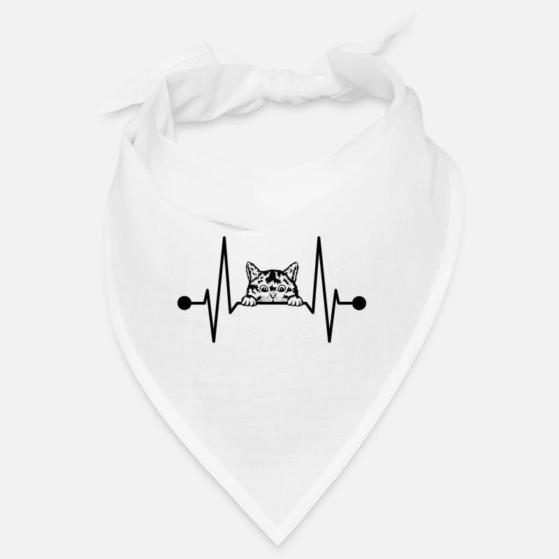Chat noir Heartbeat Peeking Petite douceur Bandana