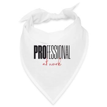 Professional at work - Bandana - Weiß - Vorne