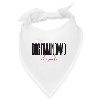 Digitalnomad at work - Bandana - Weiß - Vorne