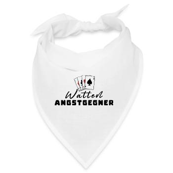Watten Angstgegner - Bandana - Weiß - Vorne