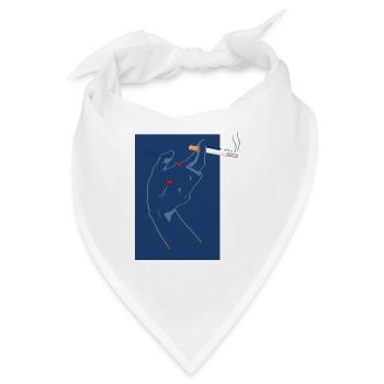 zigarette - Bandana - Weiß - Vorne