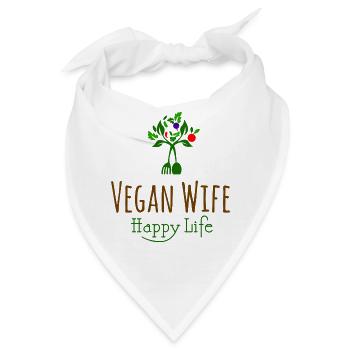 VEGANISCHE FRAU - Bandana - Weiß - Vorne