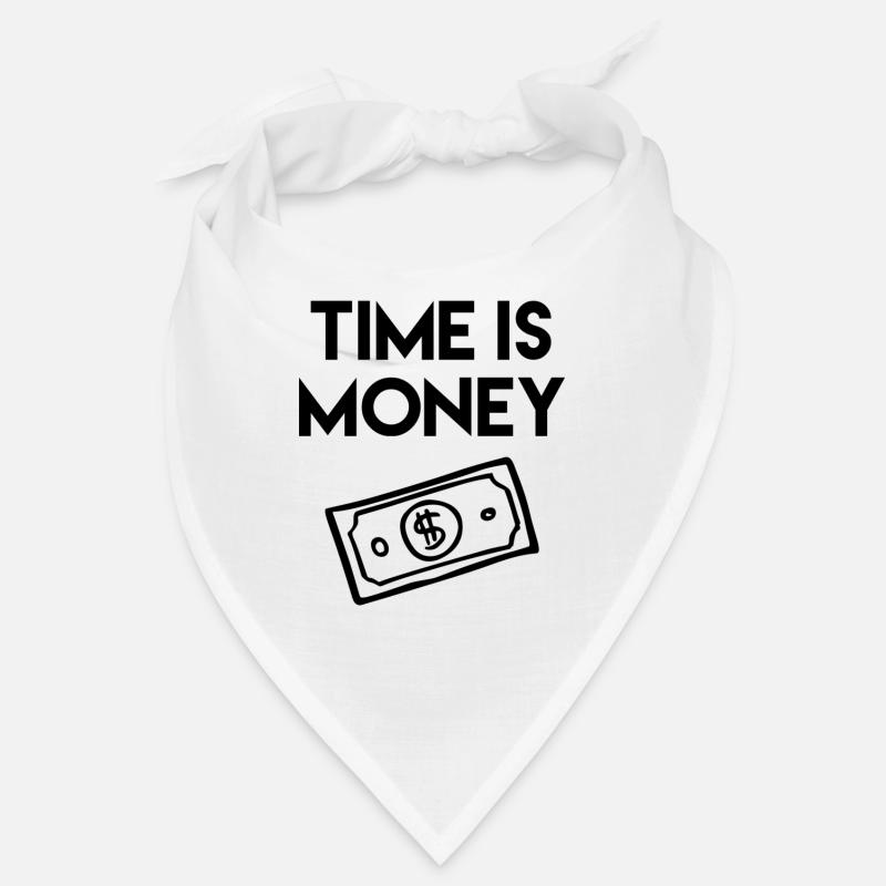 Le temps c'est de l'argent, du design Bandana