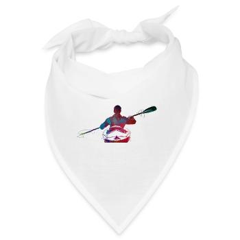 Kanusport Kunst #canoeing - Bandana - Weiß - Vorne
