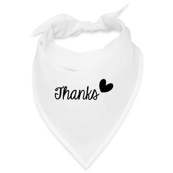 VIELEN DANK. DANKE. VIELEN DANK. JAHRESTAG. GEBURT. - Bandana - Weiß - Vorne