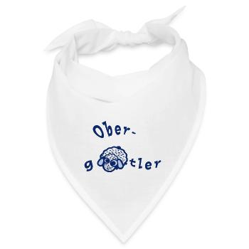 Oberg Schaf tler blauweiß - Bandana - Weiß - Vorne