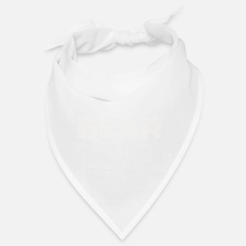 bear white - Bandana - blanc