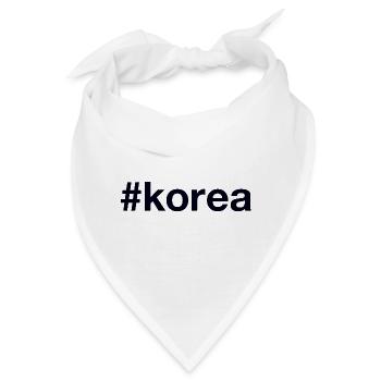 KOREA Hashtag - Bandana - Weiß - Vorne