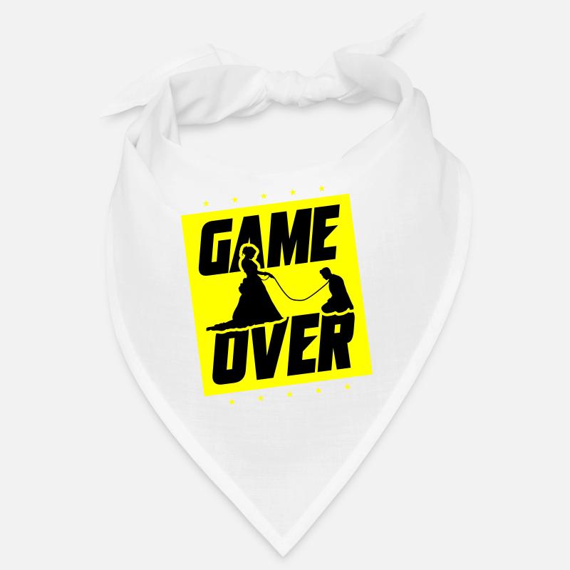 Hochzeit Game Over Junggesellenabschied - Bandana - Weiß