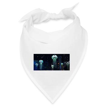 Unsterbliche Qualle - Bandana - Weiß - Vorne
