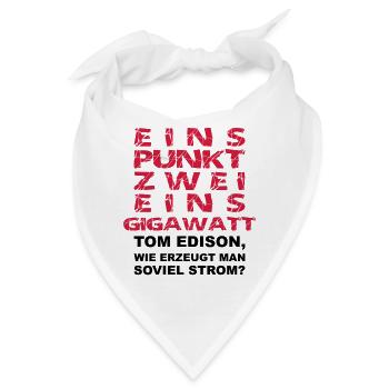 1.21 Gigawatt wie erzeugt man soviel Strom 2farbig - Bandana - Weiß - Vorne