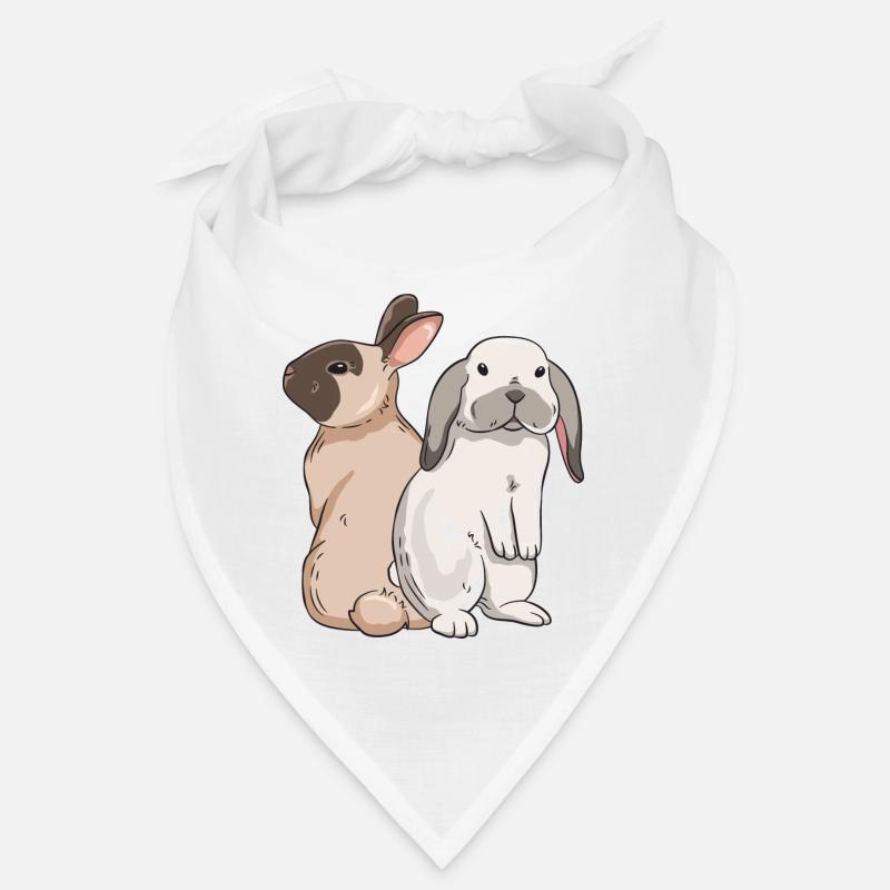Conception de lapin mignon pour les propriétaires de lapins Bandana