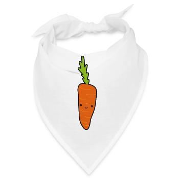 Karotte - Bandana - Weiß - Vorne