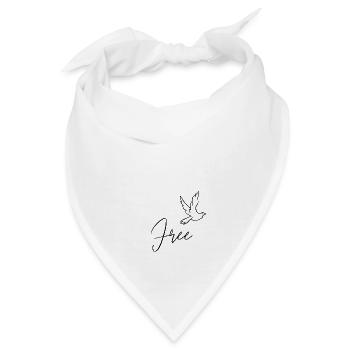 Free Bird - Bandana - Weiß - Vorne
