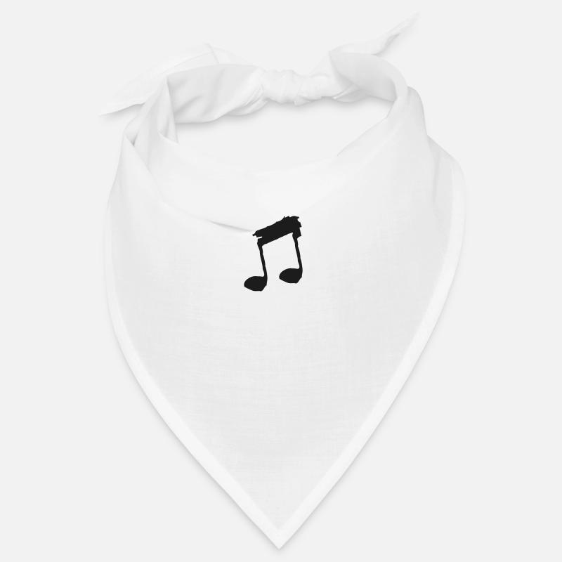 Eighth notes frayed | Vectorgraphic Bandana