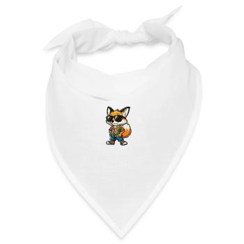 Fuchs Comic Cool Sommer - Bandana - Weiß - Vorne