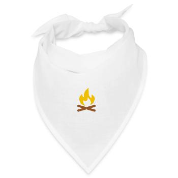 Lagerfeuer - Bandana - Weiß - Vorne