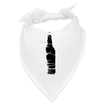 Bierflasche Draht - Bandana - Weiß - Vorne