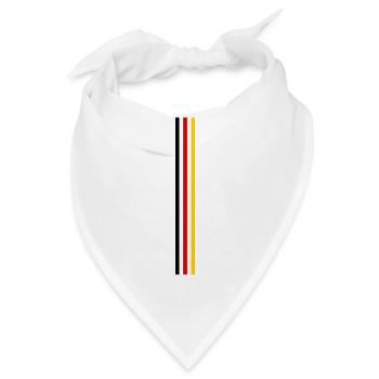 Deutschland WM drei Streifen - Bandana - Weiß - Vorne