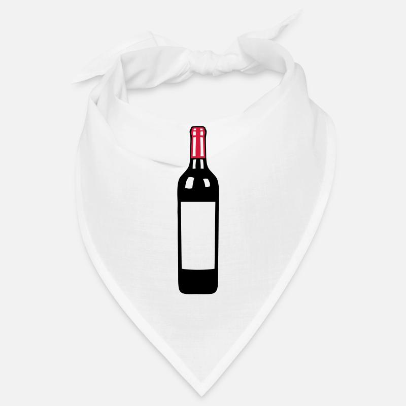 bouteille vin rouge pinard bottle wine Bandana