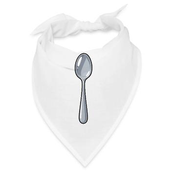 Löffel - Bandana - Weiß - Vorne