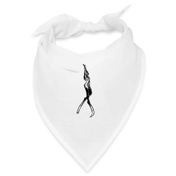 Sportliche Taucherin im Apnoe Modus - Bandana - Weiß - Vorne