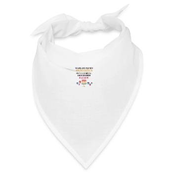 Kuchen backen bis zum Weltfrieden - Bandana - Weiß - Vorne